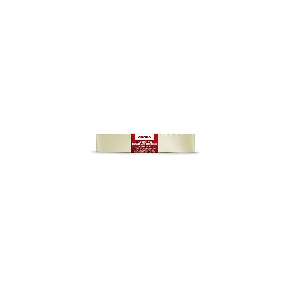 Fita Cetim Circulo 15mm x 10m N.03 Creme - Un