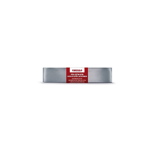 Fita Cetim Circulo 22mm x 10m N.05 Aluminio - Un