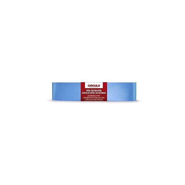 Fita Cetim Circulo 22mm x 10m N.05 Acqua - Un