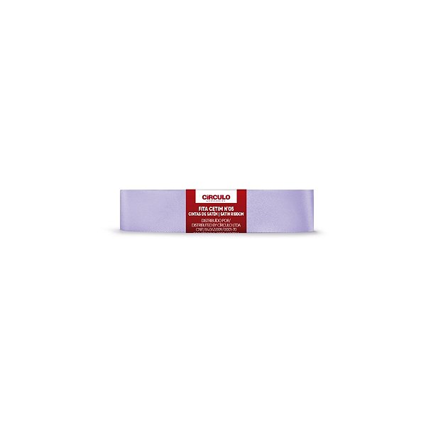 Fita Cetim Circulo 22mm x 10m N.05 Lilás Candy - Un