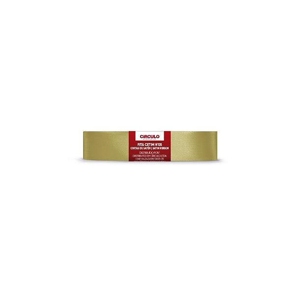Fita Cetim Circulo 22mm x 10m N.05 Cevada - Un