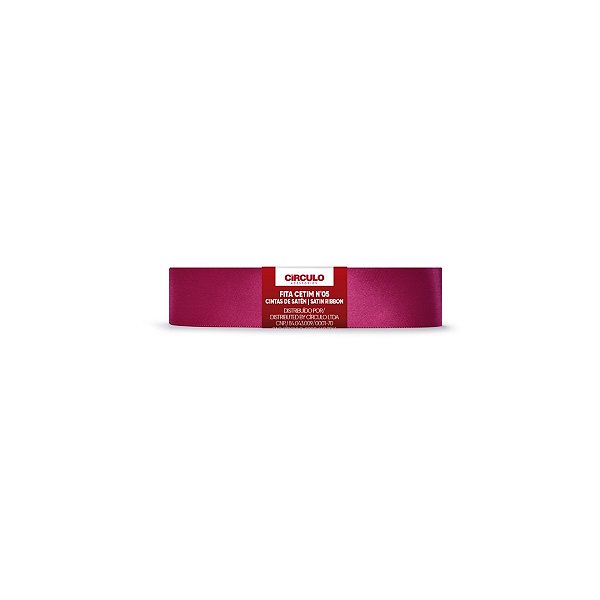 Fita Cetim Circulo 22mm x 10m N.05 Framboesa - Un