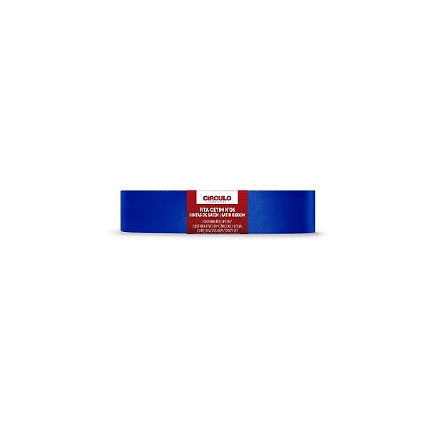 Fita Cetim Circulo 22mm x 10m N.05 Azul Bic - Un