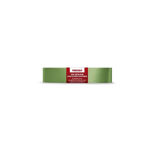 Fita Cetim Circulo 22mm x 10m N.05 Pistache - Un