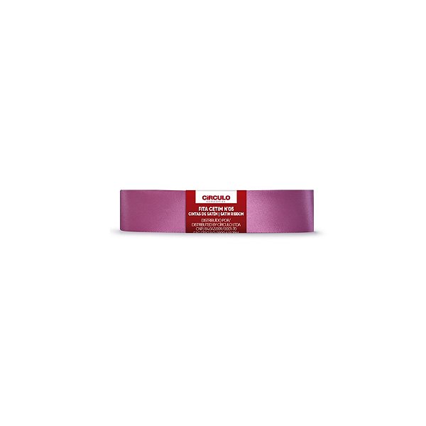Fita Cetim Circulo 22mm x 10m N.05 Quartzo - Un