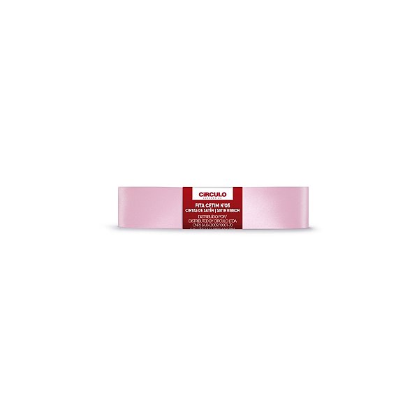 Fita Cetim Circulo 22mm x 10m N.05 Chiclete - Un
