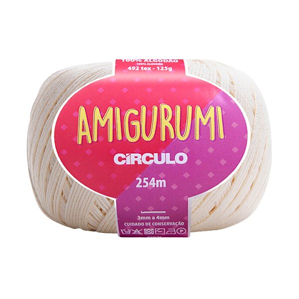 Fio Amigurumi Círculo 254m - Off-white - Un