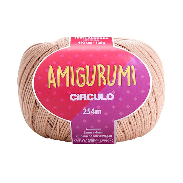 Fio Amigurumi Círculo 254m - Amêndoa - Un