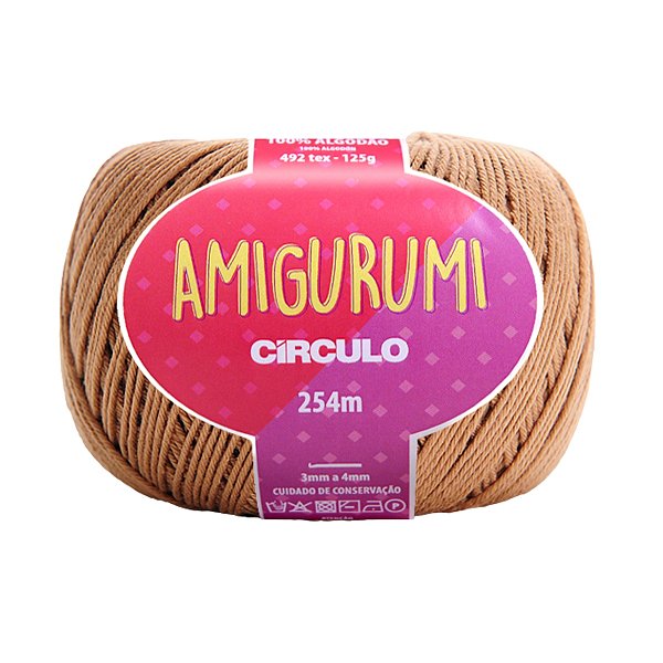 Fio Amigurumi Círculo 254m - Castanha - Un