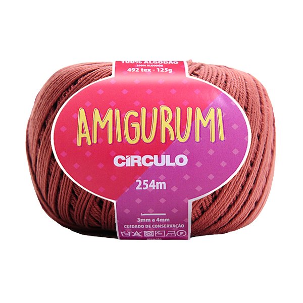 Fio Amigurumi Círculo 254m - Cacau - Un