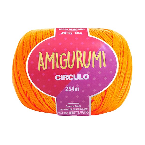 Fio Amigurumi Círculo 254m - Laranja - Un