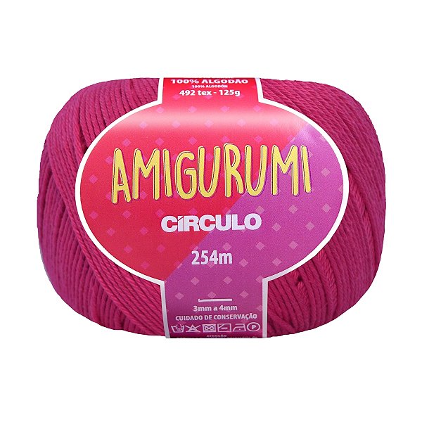 Fio Amigurumi Círculo 254m - Rosa Pink - Un
