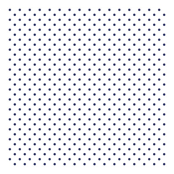 Viés de Algodão Largo Destaque Peripan Estamp. 35mmx20m - C9219 Poá Marinho Fundo Branco