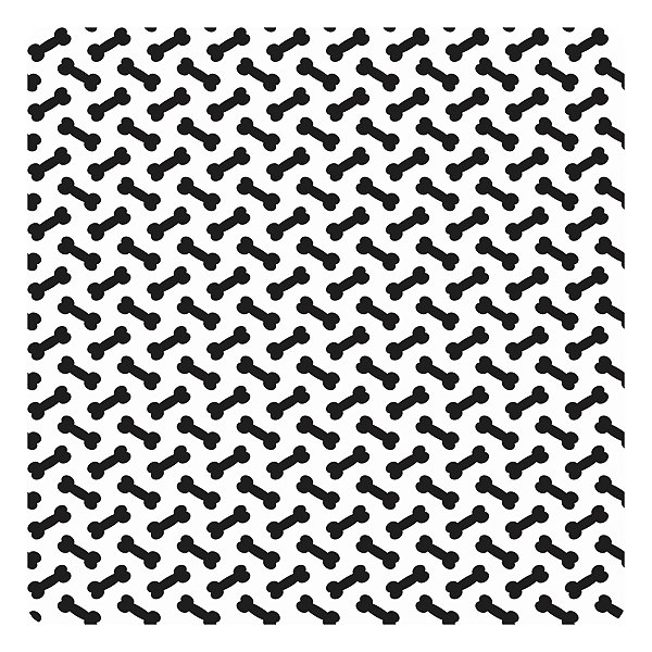 Viés de Algodão Largo Tijuca Peripan Estampado 35mmx20m - C9829 Ossinhos Preto/Branco