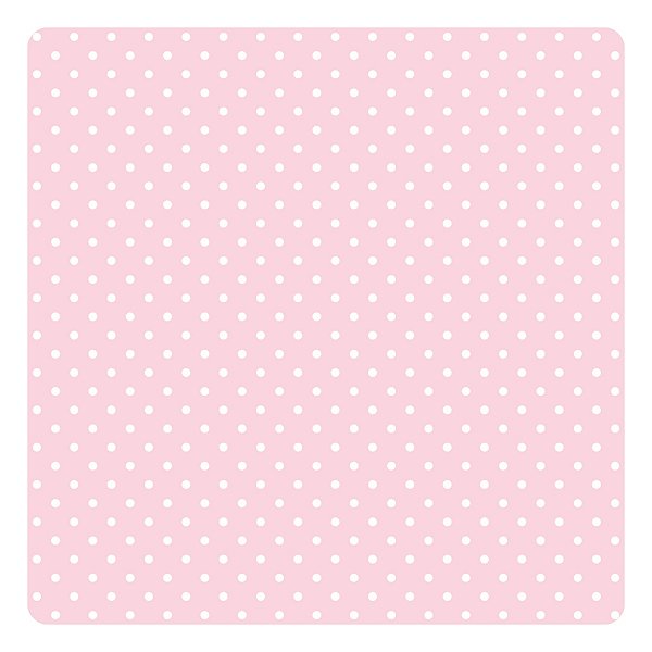 Viés de Algodão Largo Tijuca Peripan Estampado 35mmx20m - C9801 Poá Rosa Bebê