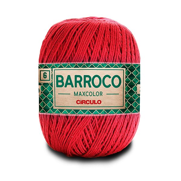 Barbante Barroco Maxcolor 6 400g - Vermelho Círculo - Un