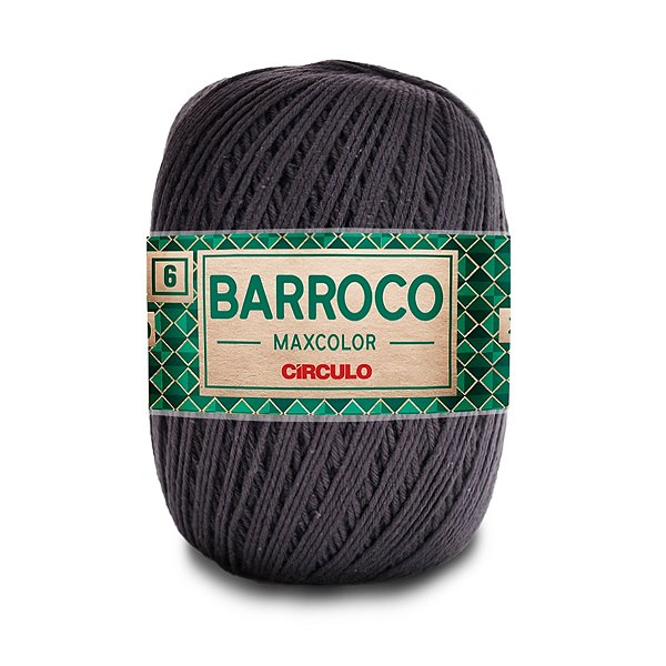 Barbante Barroco Maxcolor 6 400g - Cinza Onix - Un