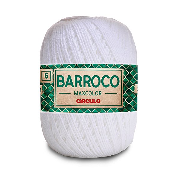 Barbante Barroco Maxcolor 6 400g - Branco - Un