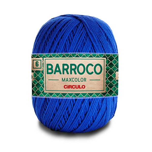 Barbante Barroco Maxcolor 6 400g - Azul Bic - Un