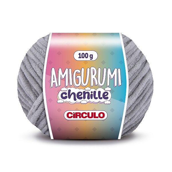 Fio Amigurumi Chenille Círculo 110m - Cromado  - Un