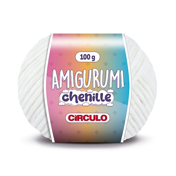 Fio Amigurumi Chenille Círculo 110m - Off White  - Un