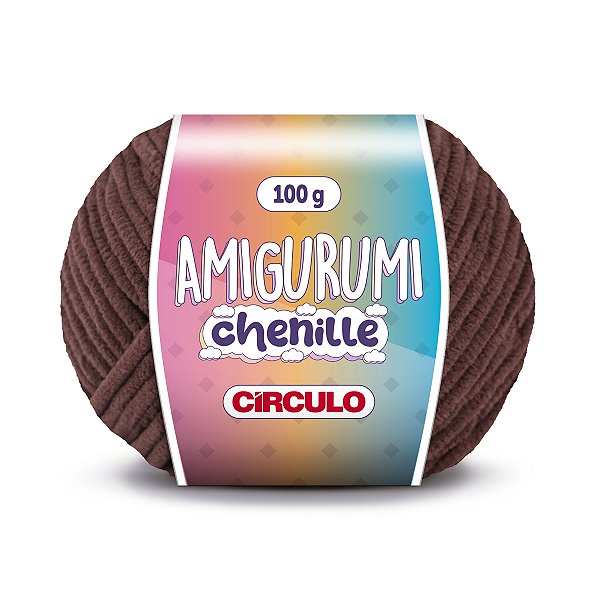 Fio Amigurumi Chenille Círculo 110m - Brigadeiro  - Un