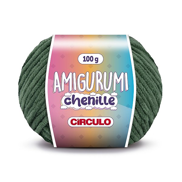Fio Amigurumi Chenille Círculo 110m - Natureza  - Un