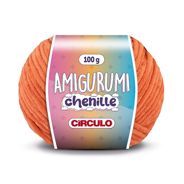 Fio Amigurumi Chenille Círculo 110m - Tijolo  - Un