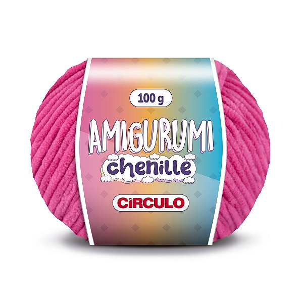 Fio Amigurumi Chenille Círculo 110m - Pitaya  - Un