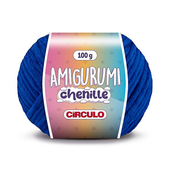 Fio Amigurumi Chenille Círculo 110m - Marinheiro - Un