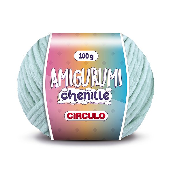 Fio Amigurumi Chenille Círculo 110m - Verde Candy  - Un