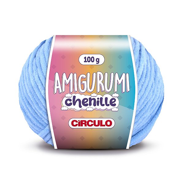 Fio Amigurumi Chenille Círculo 110m - Hortensia  - Un