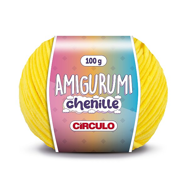 Fio Amigurumi Chenille Círculo 110m - Solar  - Un