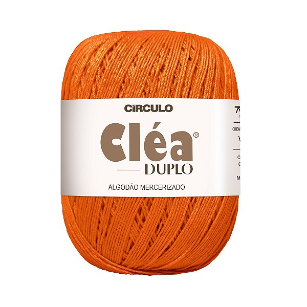 Fio Cléa Duplo Algodão Mercerizado 150g - Tangerina - Un
