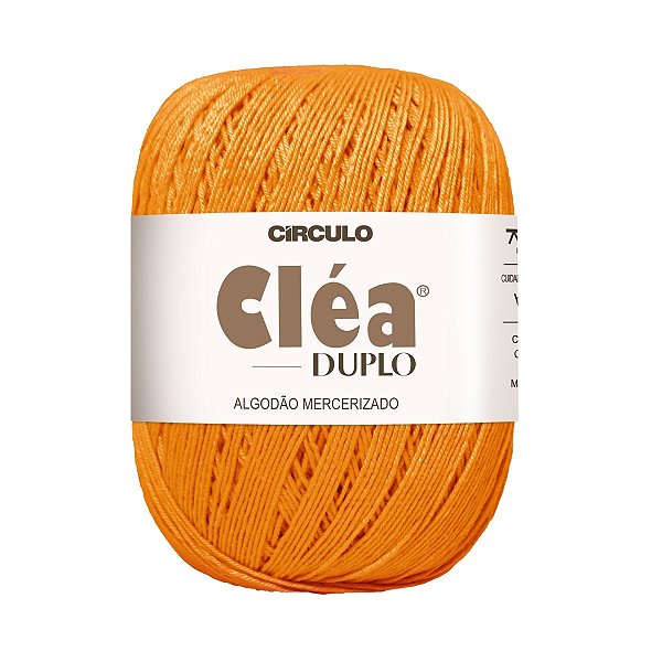 Fio Cléa Duplo Algodão Mercerizado 150g - Cenoura - Un