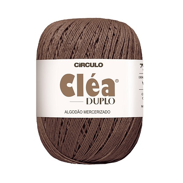 Fio Cléa Duplo Algodão Mercerizado 150g - Chocolate Quente - Un