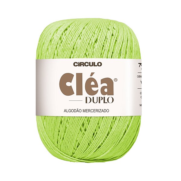 Fio Cléa Duplo Algodão Mercerizado 150g - Verde Limão - Un