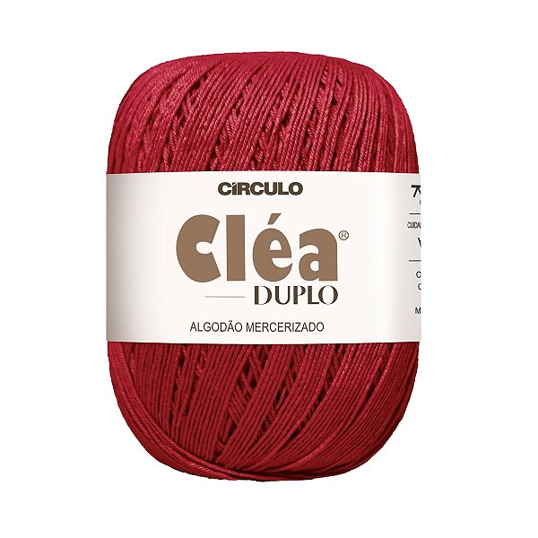Fio Cléa Duplo Algodão Mercerizado 150g - Vermelho Círculo - Un