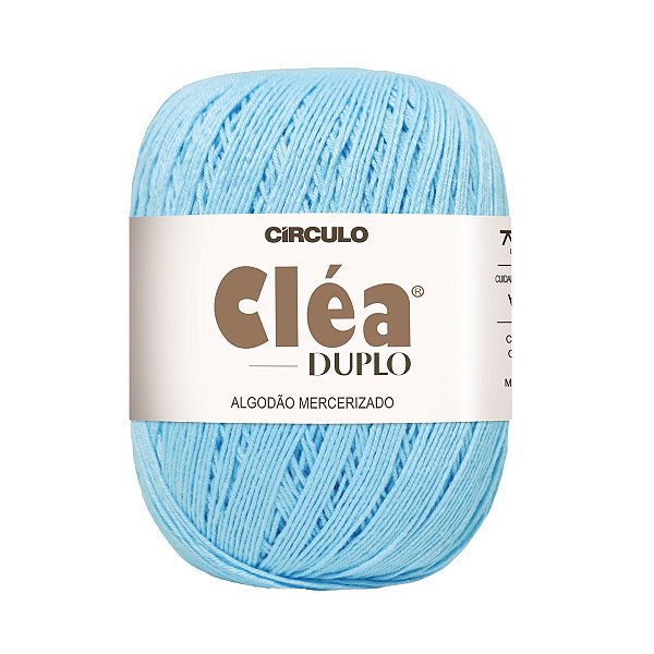 Fio Cléa Duplo Algodão Mercerizado 150g - Céu - Un