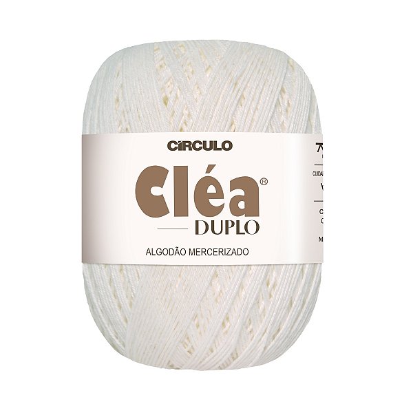 Fio Cléa Duplo Algodão Mercerizado 150g - Branco - Un