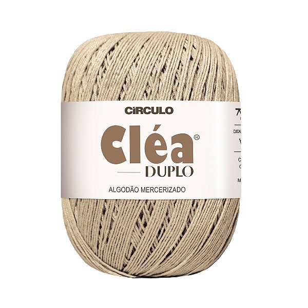 Fio Cléa Duplo Algodão Mercerizado 150g - Amêndoa - Un