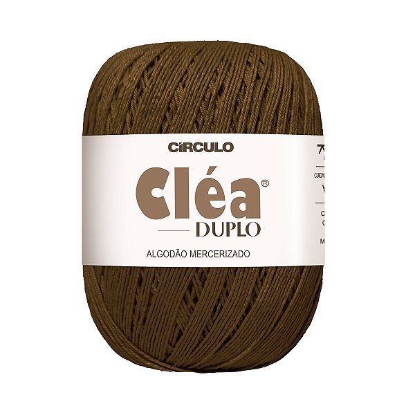 Fio Cléa Duplo Algodão Mercerizado 150g - Chocolate - Un
