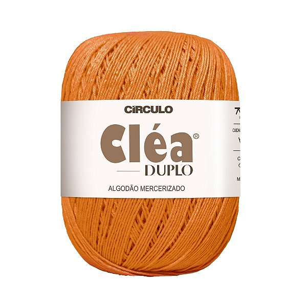 Fio Cléa Duplo Algodão Mercerizado 150g - Laranja - Un