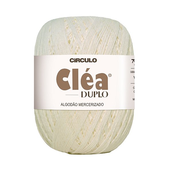 Fio Cléa Duplo Algodão Mercerizado 150g - Creme - Un
