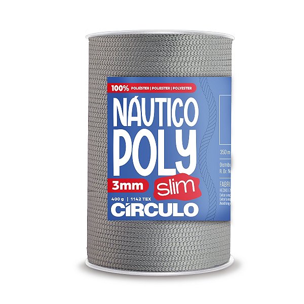 Fio Náutico Poly Slim 3mm 400g - Alumínio - Un