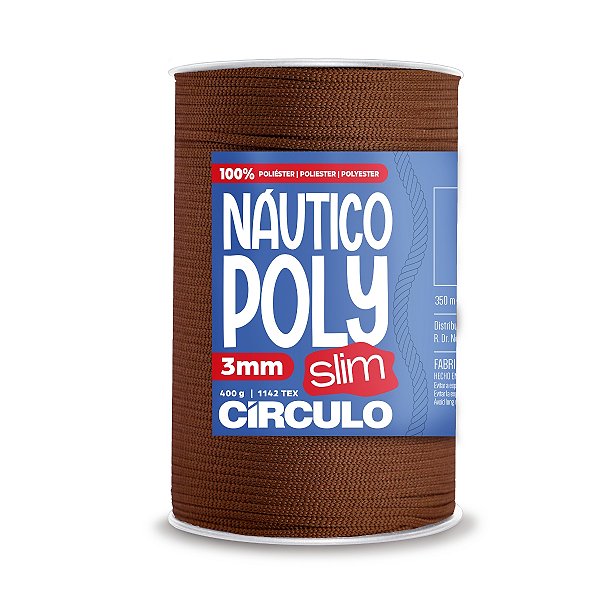 Fio Náutico Poly Slim 3mm 400g - Chocolate - Un