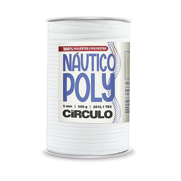 Fio Náutico Poly 5mm 500g - Branco - Un