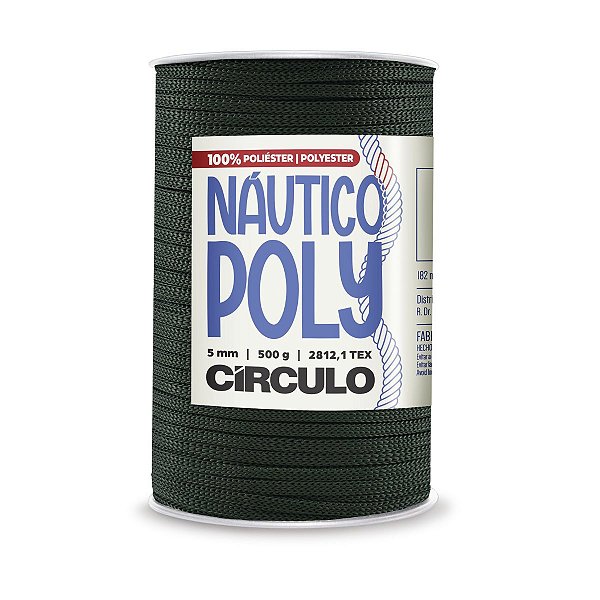 Fio Náutico Poly 5mm 500g - Musgo - Un