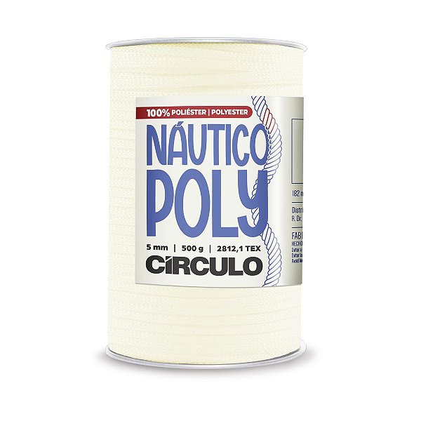 Fio Náutico Poly 5mm 500g - Creme - Un