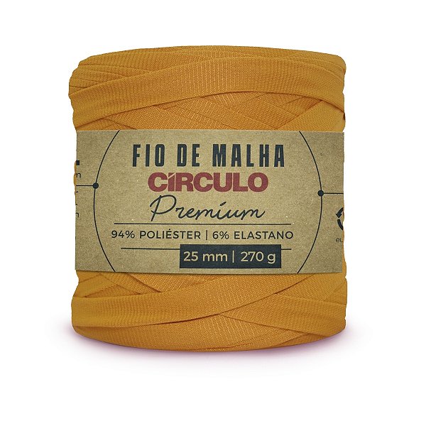 Fio Malha Premium Círculo 25mm - Néctar - Un
